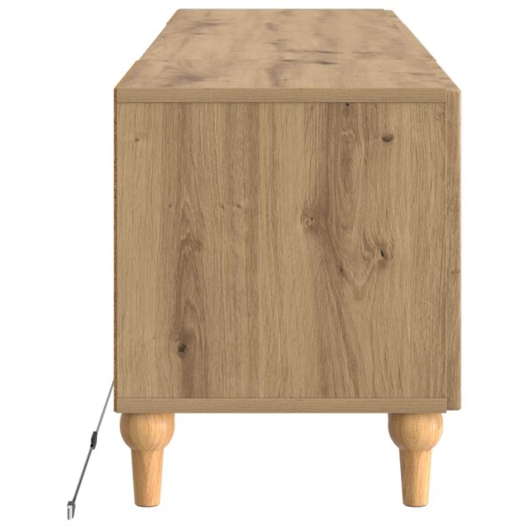 vidaXL LED TV kabinet Dub artisan Kompozitné drevo – Obrázok 5