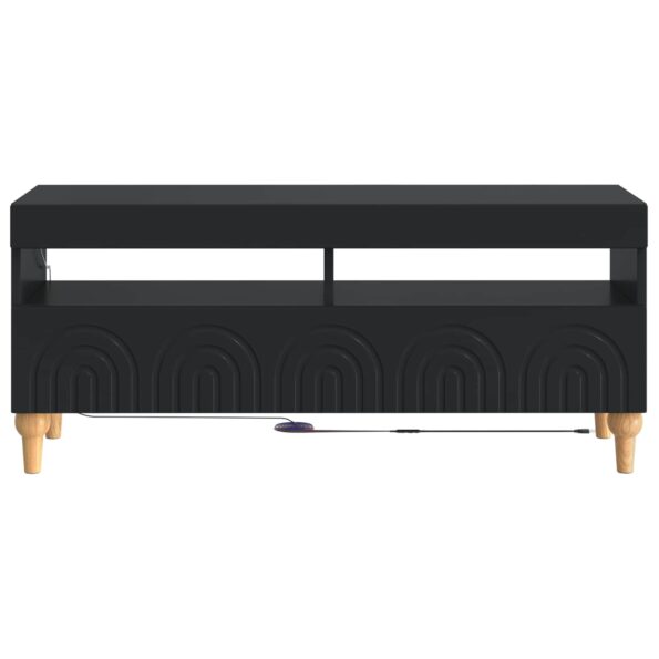 vidaXL LED TV kabinet Čierna Kompozitné drevo – Obrázok 4