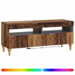 vidaXL LED TV kabinet Staré drevo Kompozitné drevo – Obrázok 2