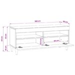 vidaXL LED TV kabinet Dub artisan Kompozitné drevo – Obrázok 10