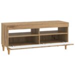 vidaXL LED TV kabinet Dub artisan Kompozitné drevo – Obrázok 3