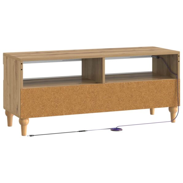 vidaXL LED TV kabinet Dub artisan Kompozitné drevo – Obrázok 6