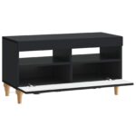 vidaXL LED TV kabinet Čierna Kompozitné drevo – Obrázok 3