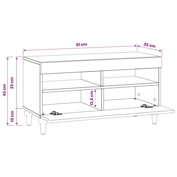 vidaXL LED TV kabinet Dymový dub Kompozitné drevo – Obrázok 10