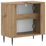 vidaXL Kúpeľňová skrinka pod umývadlo ZWOLLE Dub artisan – Obrázok 5