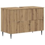 vidaXL Kúpeľňová skrinka pod umývadlo ZWOLLE Dub artisan