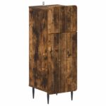 vidaXL Kúpeľňová úložná skriňa ZWOLLE Dymový dub 30 x 31 x 79,5 cm