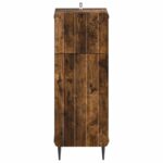 vidaXL Kúpeľňová úložná skriňa ZWOLLE Dymový dub 30 x 31 x 79,5 cm – Obrázok 3