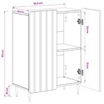 vidaXL Kúpeľňová úložná skriňa ZWOLLE Biela 59,5 x 31 x 79,5 cm – Obrázok 9