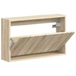 vidaXL Nástenný botník ZWOLLE 71 x 17 x 43 cm Kompozitné drevo – Obrázok 2