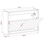 vidaXL Nástenný botník ZWOLLE 71 x 17 x 43 cm Kompozitné drevo – Obrázok 8