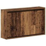 vidaXL Nástenný botník ZWOLLE 71 x 17 x 43 cm Kompozitné drevo