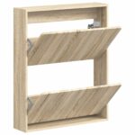 vidaXL Nástenný botník ZWOLLE 71 x 17 x 86 cm Kompozitné drevo – Obrázok 2