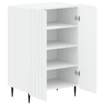 vidaXL Skriňa na topánky ZWOLLE 59,5 x 39,5 x 91,5 cm Kompozitné drevo – Obrázok 2