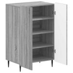 vidaXL Skriňa na topánky ZWOLLE 59,5 x 39,5 x 91,5 cm Kompozitné drevo – Obrázok 2