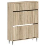 vidaXL Skriňa na topánky ZWOLLE 78 x 24 x 103 cm Kompozitné drevo