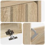 vidaXL Skriňa na topánky ZWOLLE 78 x 24 x 103 cm Kompozitné drevo – Obrázok 6