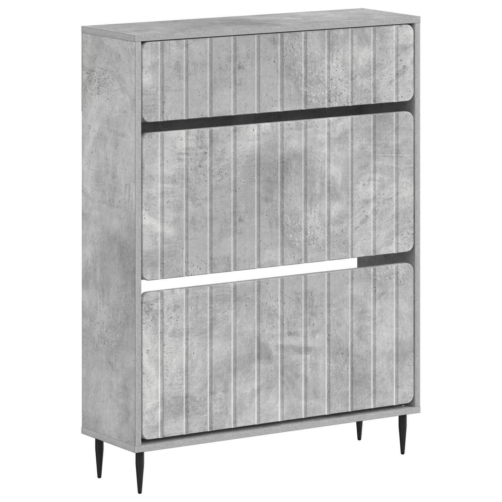 896438_1.jpg vidaXL Skriňa na topánky ZWOLLE 78 x 24 x 103 cm Kompozitné drevo – Obrázok 1