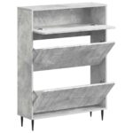vidaXL Skriňa na topánky ZWOLLE 78 x 24 x 103 cm Kompozitné drevo – Obrázok 2
