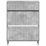 vidaXL Skriňa na topánky ZWOLLE 78 x 24 x 103 cm Kompozitné drevo – Obrázok 3