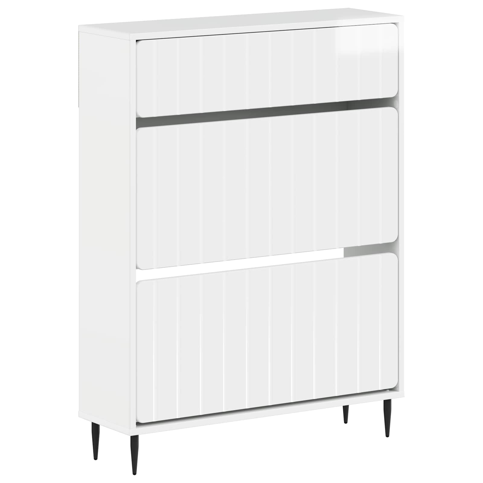 896439_1.jpg vidaXL Skriňa na topánky ZWOLLE 78 x 24 x 103 cm Kompozitné drevo – Obrázok 1