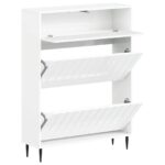 vidaXL Skriňa na topánky ZWOLLE 78 x 24 x 103 cm Kompozitné drevo – Obrázok 2