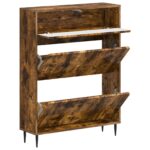 vidaXL Skriňa na topánky ZWOLLE 78 x 24 x 103 cm Kompozitné drevo – Obrázok 2