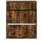 vidaXL Skriňa na topánky ZWOLLE 78 x 24 x 103 cm Kompozitné drevo – Obrázok 3