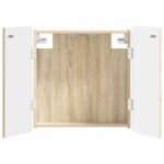 vidaXL Skriňa na terč ZWOLLE Dub sonoma 52,5 x 10,5 x 57,5 cm
