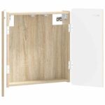 vidaXL Skriňa na terč ZWOLLE Dub sonoma 52,5 x 10,5 x 57,5 cm – Obrázok 2
