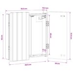 vidaXL Skriňa na terč ZWOLLE Dub sonoma 52,5 x 10,5 x 57,5 cm – Obrázok 8