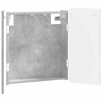 vidaXL Skriňa na terč ZWOLLE Betónovo sivá 52,5 x 10,5 x 57,5 cm – Obrázok 2