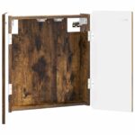 vidaXL Skriňa na terč ZWOLLE Dymový dub 52,5 x 10,5 x 57,5 cm – Obrázok 2