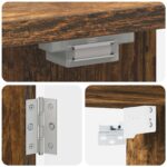 vidaXL Skriňa na terč ZWOLLE Dymový dub 52,5 x 10,5 x 57,5 cm – Obrázok 6