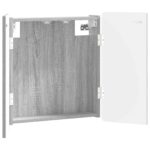 vidaXL Skriňa na terč ZWOLLE Sivý Sonoma 52,5 x 10,5 x 57,5 cm – Obrázok 2