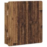 vidaXL Skriňa na terč ZWOLLE Staré drevo 52,5 x 10,5 x 57,5 cm – Obrázok 3
