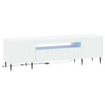 vidaXL LED TV kabinet Biela Kompozitné drevo