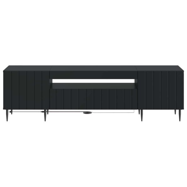 vidaXL LED TV kabinet Čierna Kompozitné drevo – Obrázok 4