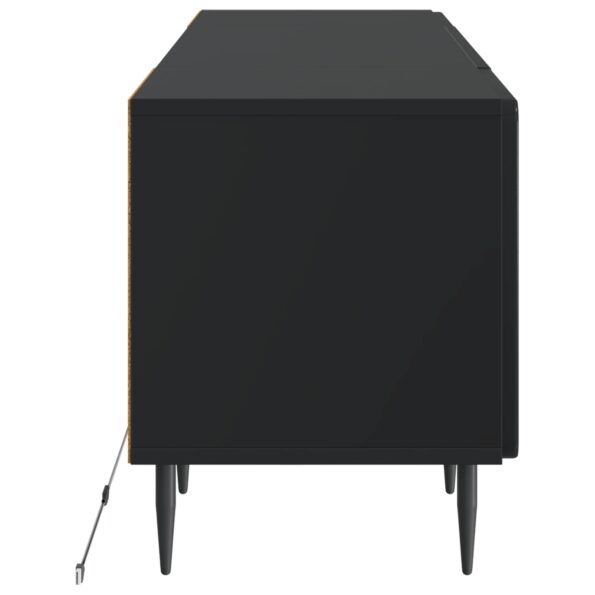 vidaXL LED TV kabinet Čierna Kompozitné drevo – Obrázok 5