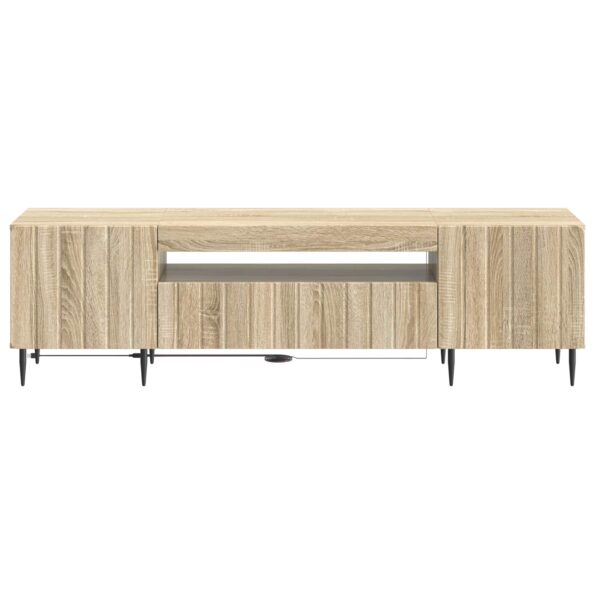 vidaXL LED TV kabinet Dub sonoma Kompozitné drevo – Obrázok 4