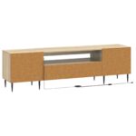 vidaXL LED TV kabinet Dub sonoma Kompozitné drevo – Obrázok 6