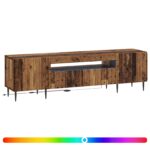 vidaXL LED TV kabinet Staré drevo Kompozitné drevo – Obrázok 2