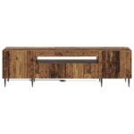 vidaXL LED TV kabinet Staré drevo Kompozitné drevo – Obrázok 4