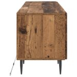 vidaXL LED TV kabinet Staré drevo Kompozitné drevo – Obrázok 5