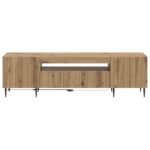 vidaXL LED TV kabinet Dub artisan Kompozitné drevo – Obrázok 4