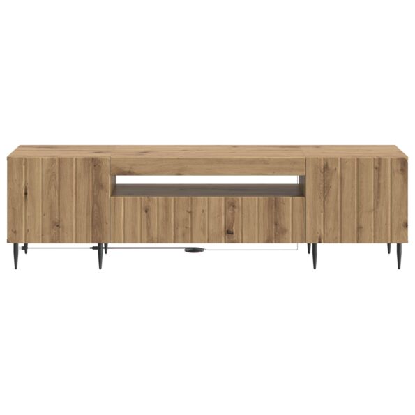 vidaXL LED TV kabinet Dub artisan Kompozitné drevo – Obrázok 4