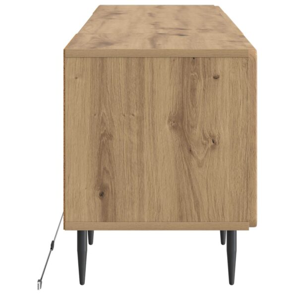 vidaXL LED TV kabinet Dub artisan Kompozitné drevo – Obrázok 5