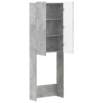 vidaXL Toaletná skriňa ZWOLLE Betónovo sivá 66 x 25,5 x 190 cm – Obrázok 2