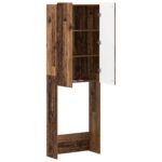 vidaXL Toaletná skriňa ZWOLLE Staré drevo 66 x 25,5 x 190 cm – Obrázok 2