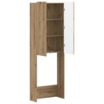 vidaXL Toaletná skriňa ZWOLLE Dub artisan 66 x 25,5 x 190 cm – Obrázok 2